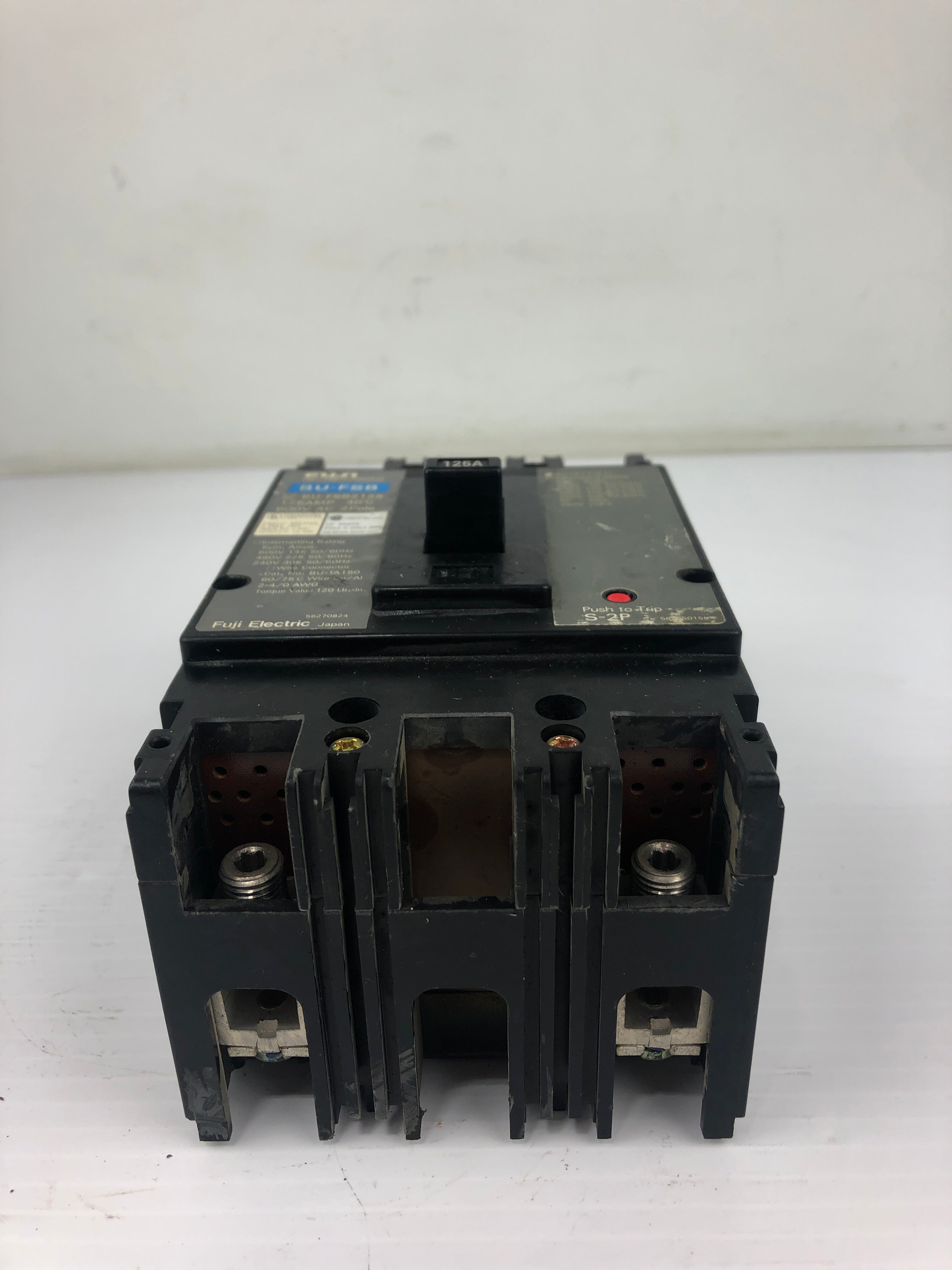 Fuji Electric BU-FSB2125 Circuit Breaker 2P 125A 600V 50/60Hz