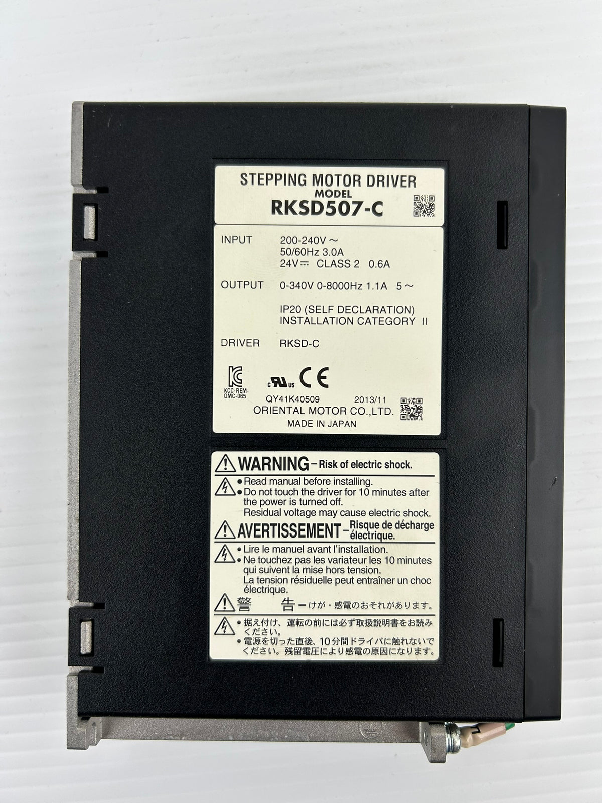 Oriental Motor RKSD507-C Stepping Motor Driver 200-240V 5-Phase