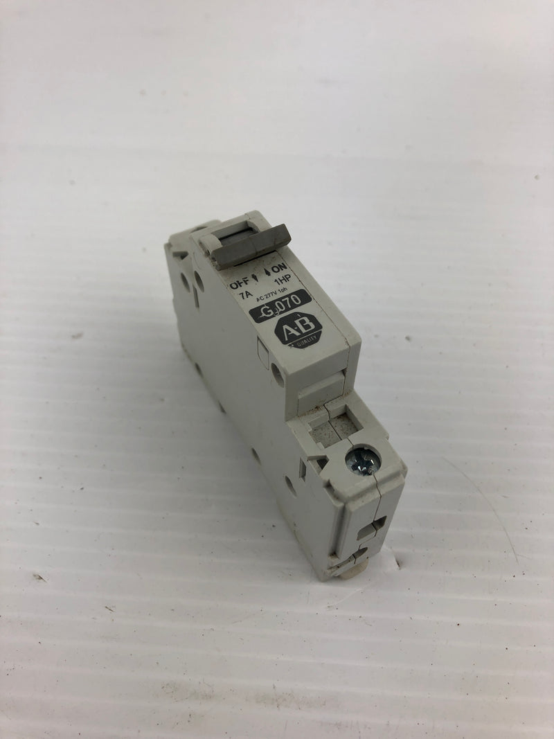 Allen Bradley 1492-CB1 Circuit Breaker G070 7A Series C