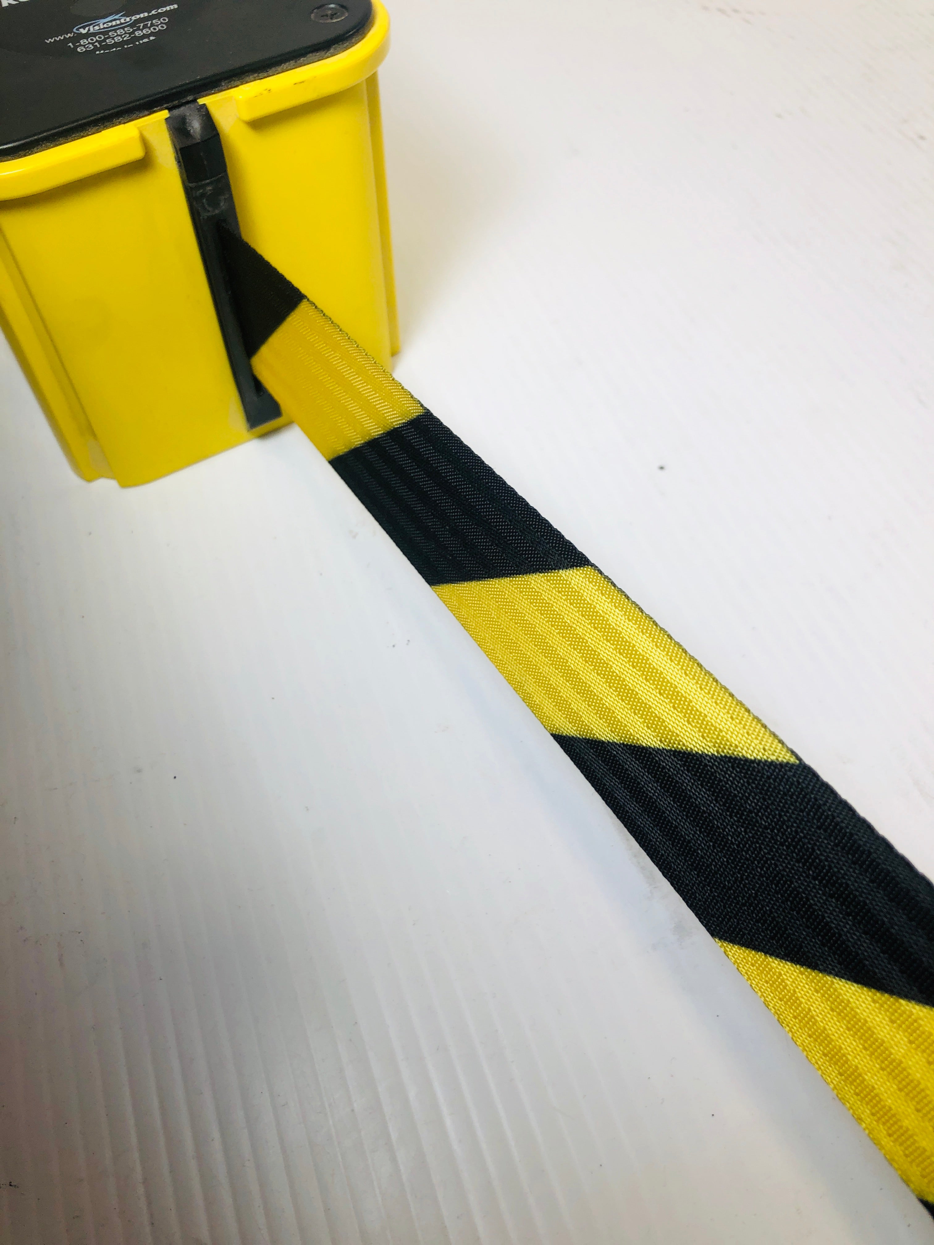 Visiontron Retracta-Belt Safety Belt Rope Black & Yellow Caution Made in USA
