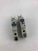 Allen Bradley 1489-A1D030 Circuit Breaker Series A 1 Pole - Lot of 2