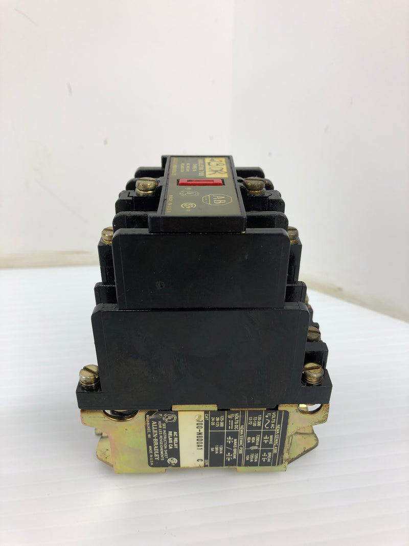 Allen-Bradley 700-N800A1 AC Relay Type: N Ser. C 120-300V 60A