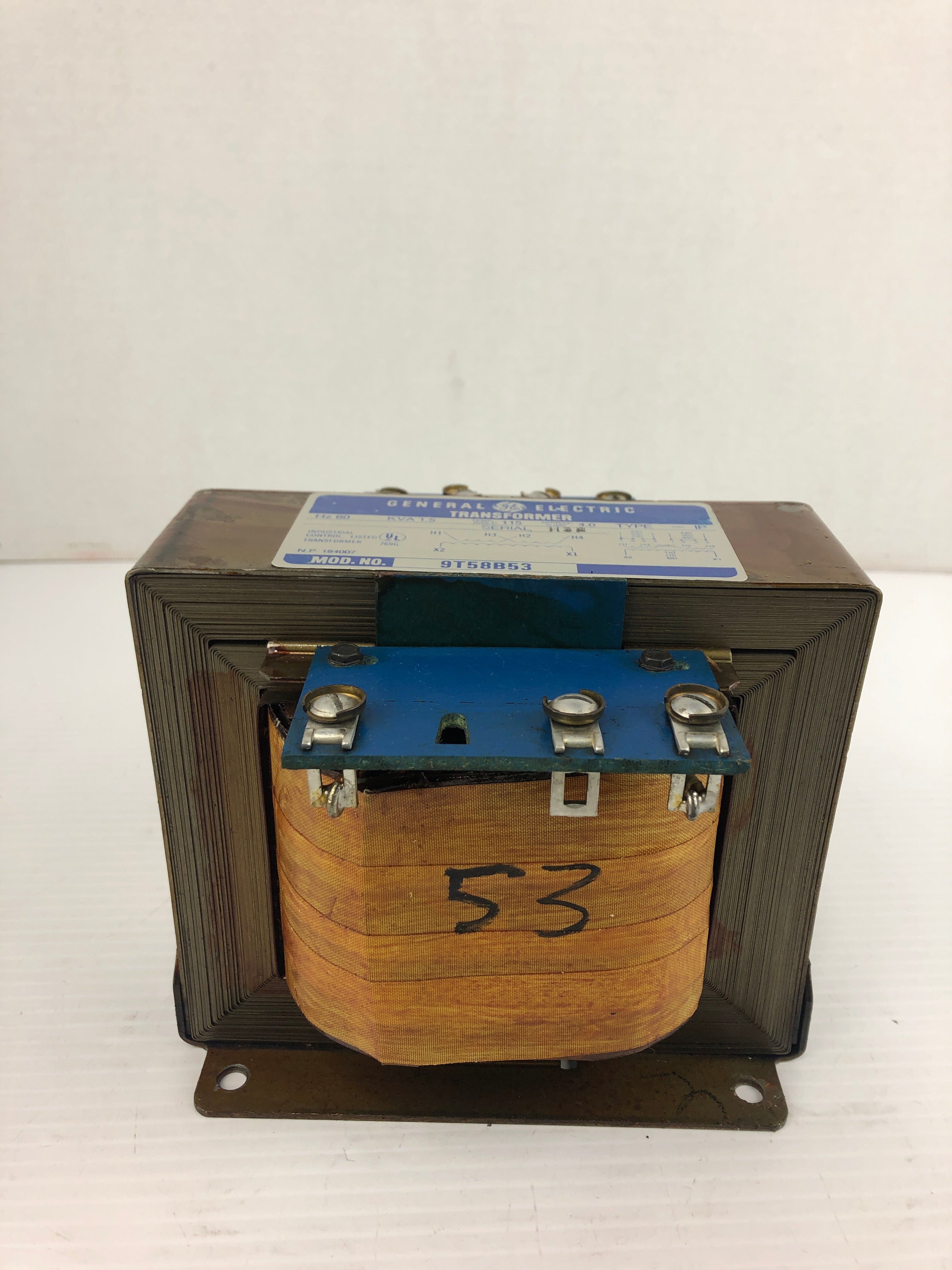 General Electric 9T58B53 Transformer 1.5KVA 60Hz Type IP