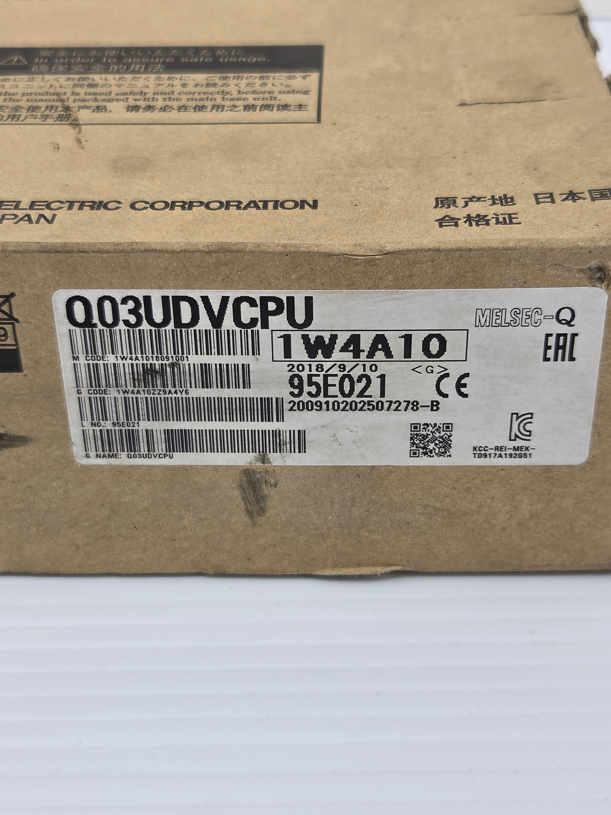 Mitsubishi Q03UDVCPU MELSEC-Q PLC CPU Unit 30K Step 5VDC Programmable Controller