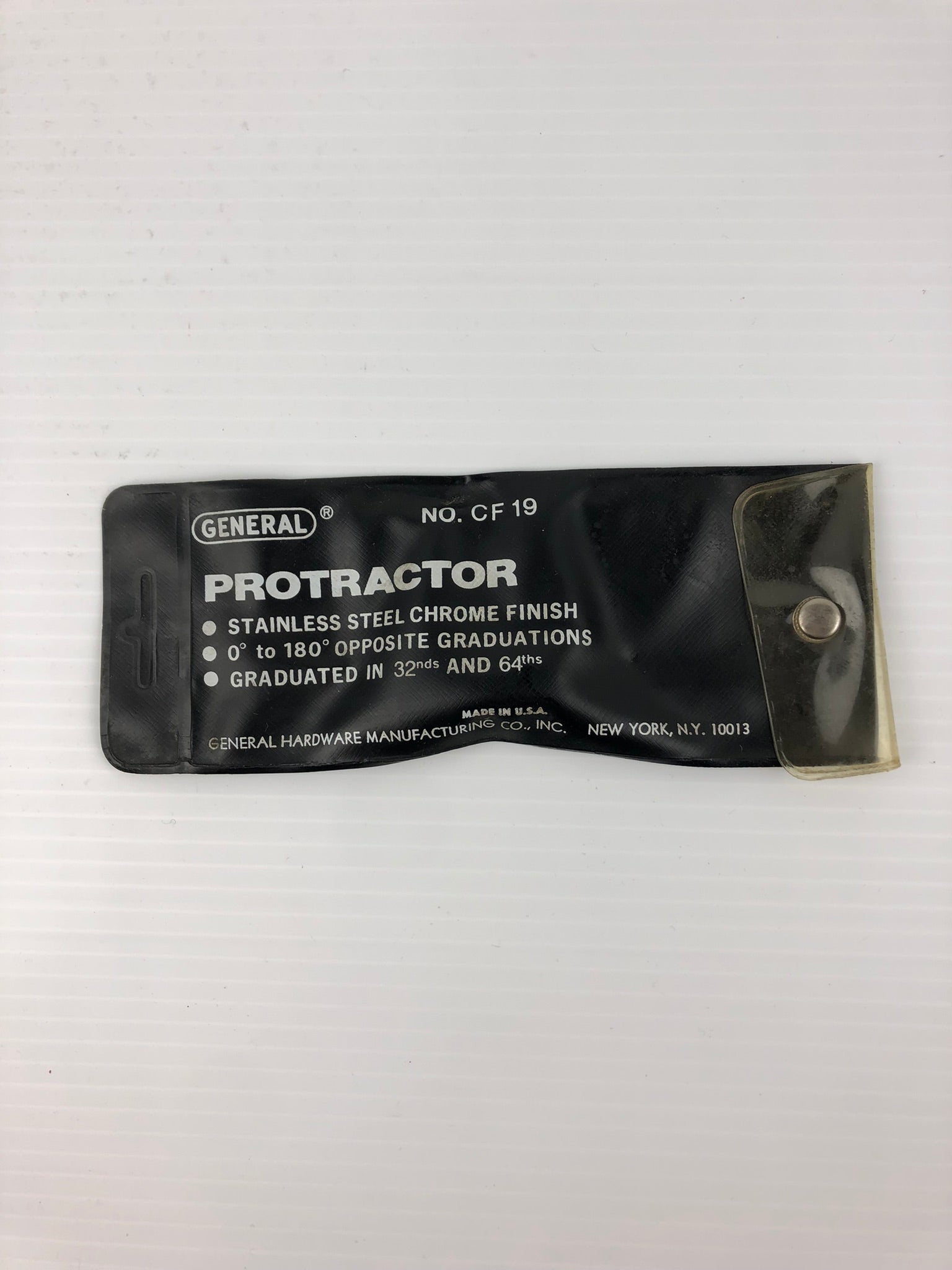 General Hardware Mfg. Co., Inc. CF19 Protractor Stainless Steel Chrome Finish