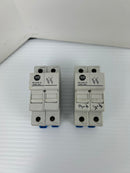 Allen-Bradley 1492-FB2C30 Fuse Holder Series A 600V 30A 2P - Lot of 2