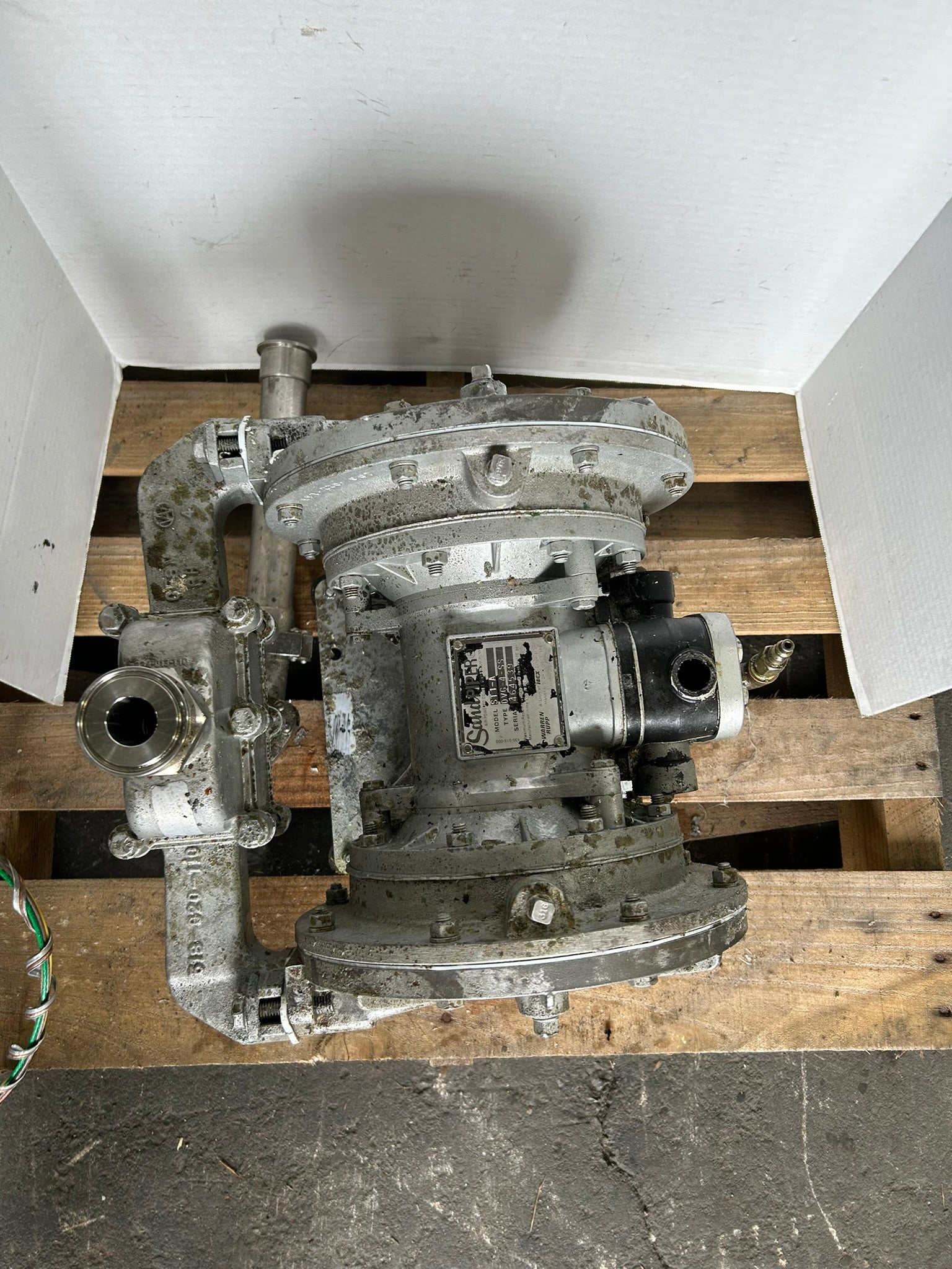 Sandpiper ST1-A Air Powered Double Diaphragm Pump DVG-4-SS Warren Rupp