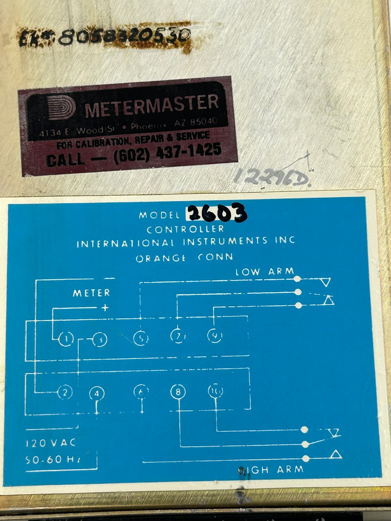 International Instruments 2603 Panel Meter 0-30DCMA 805-8320-530 92603039 8651