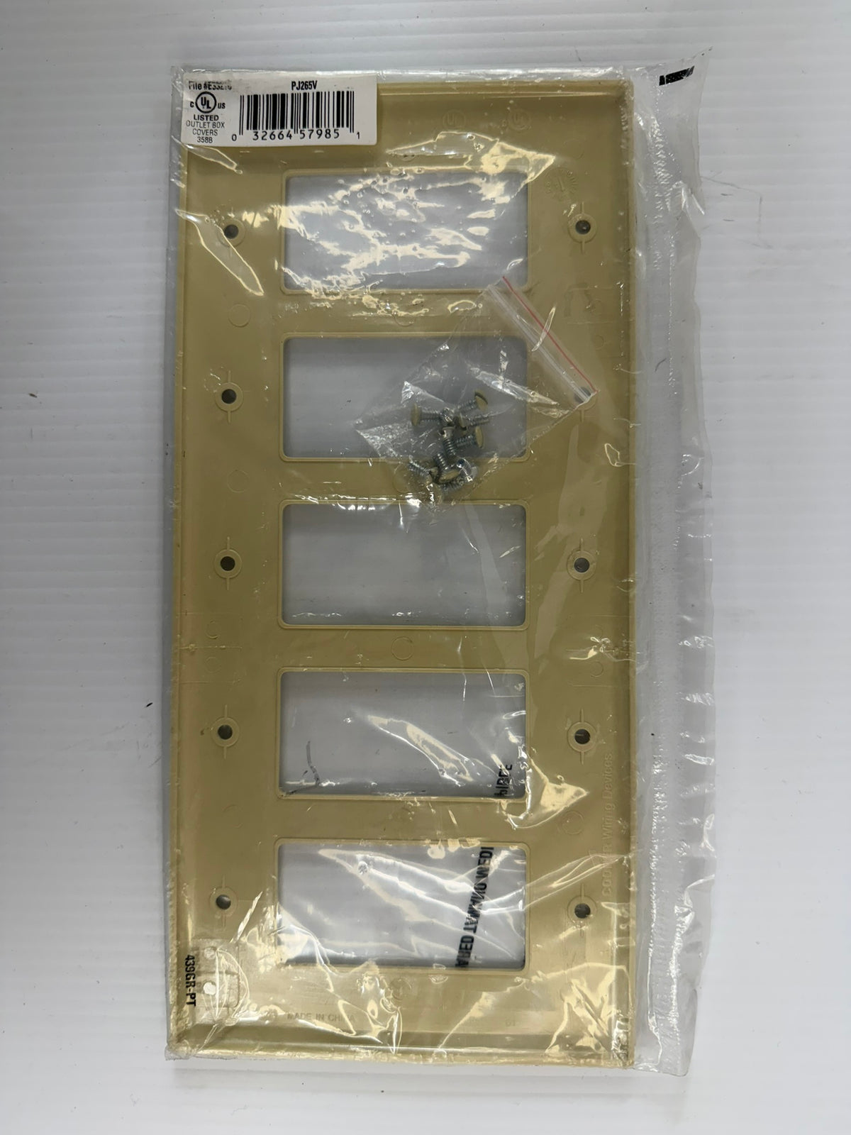 Cooper Wiring 5-Gang Light Switch Cover PJ265V - Lot of 13