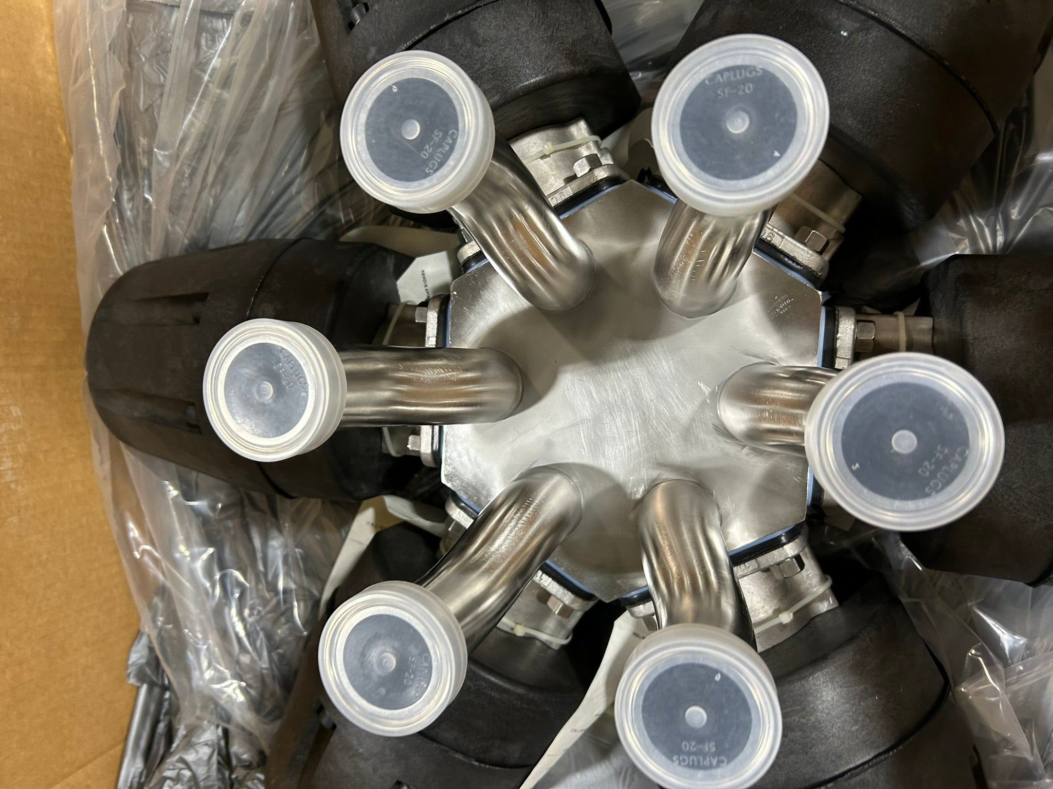 ITT 805960 Pure-Flo 6-Way Valve 1.5" A216 90 PSI 6.2 Bar PTFE DV6W-1.5-2-419