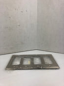 Leviton 100-84412-40 Steel 4 Gang Wall Plate - Lot of 4