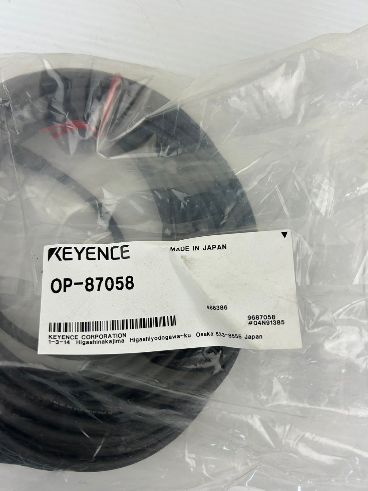 Keyence OP-87058 Sensor Head Cable 10M M8 Straight e-CON