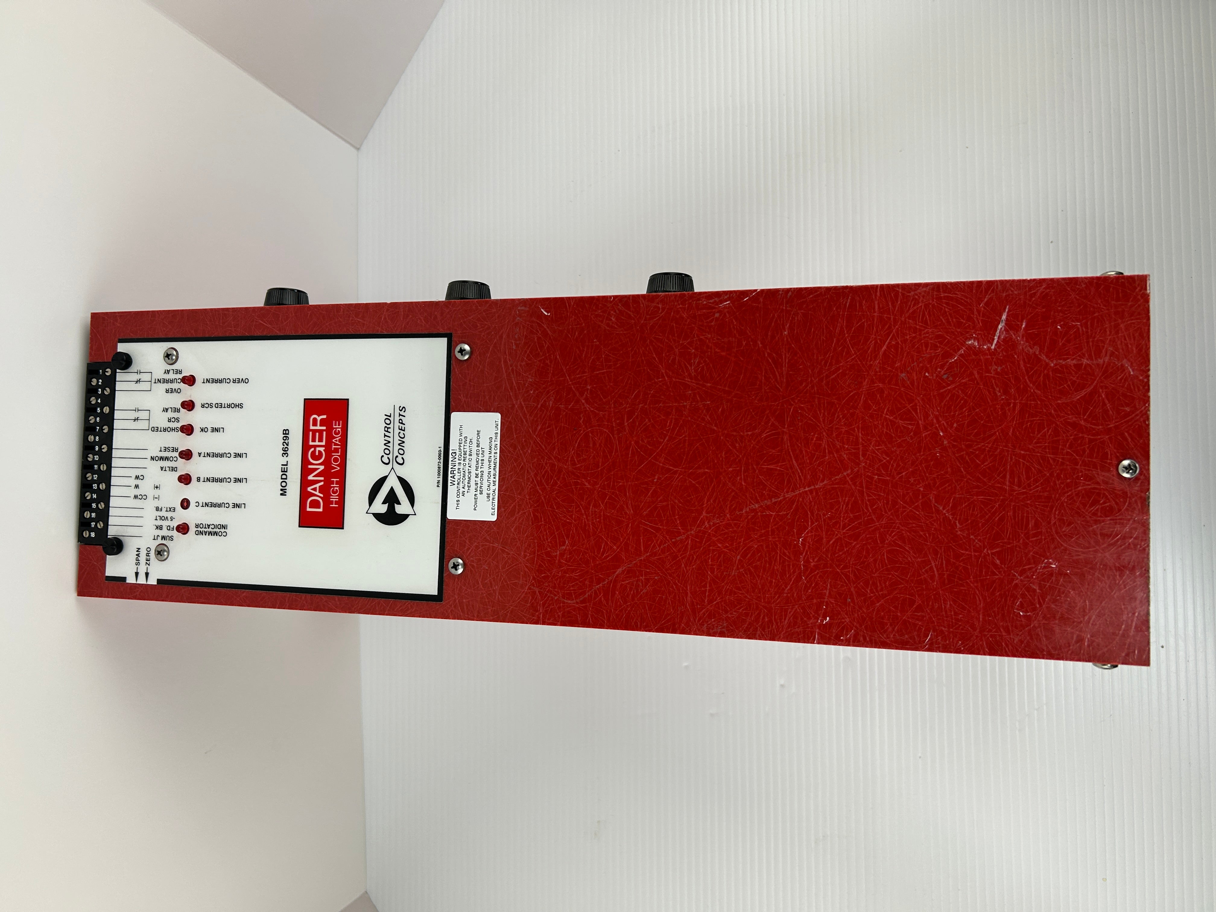 Control Concepts 3629B-V-480V-120A-4/20mA SCR Power Controller 3PH 480VAC 120A