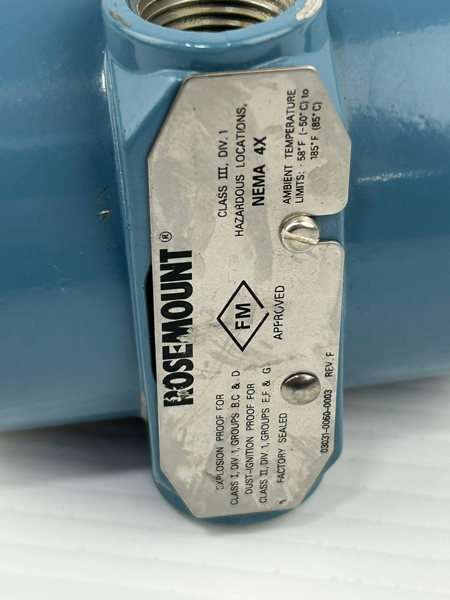 Rosemount Hart 3051TG2A2A21AB4E5 Pressure Transmitter 150PSI 10.3 bar