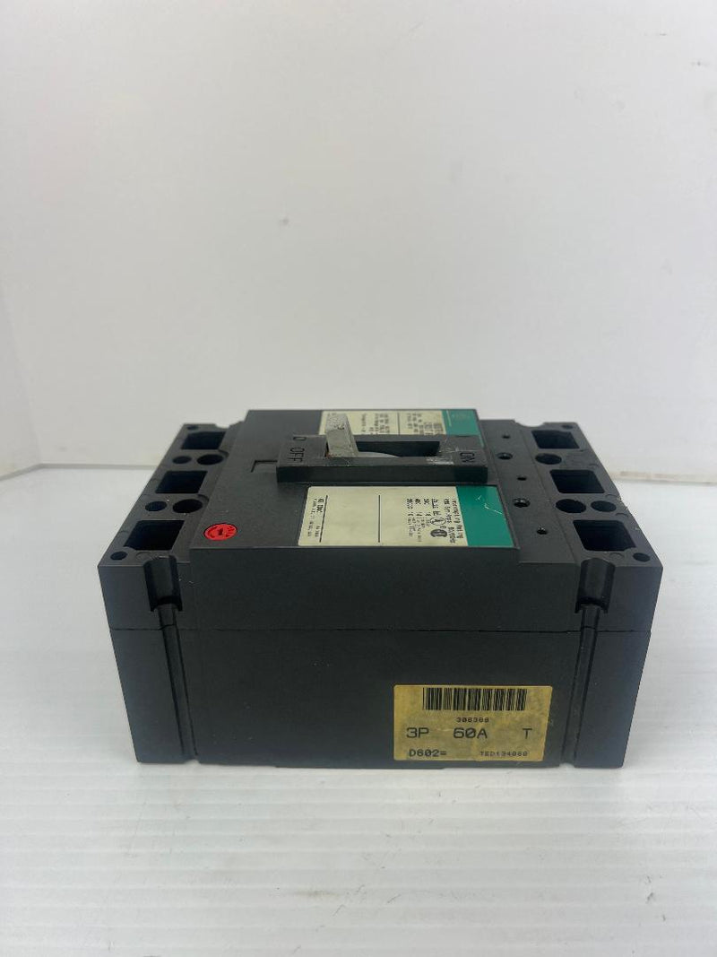 General Electric TED134060 Industrial Circuit Breaker 60A 480V 3P 50/60Hz