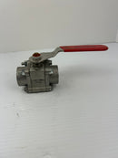 Worcester 14466TSWR3 Ball Valve with Handle 316 CF8M 400F 1000CWP