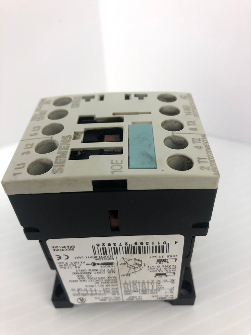 Siemens 3RT1017-1AF01 Contactor 10E 110V 15A 50/60Hz