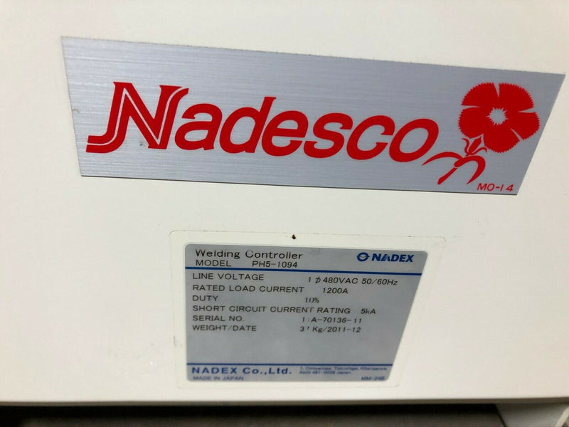 Nadesco Nadex PH5-1094 Welding Controller 480VAC 1200A 5kA
