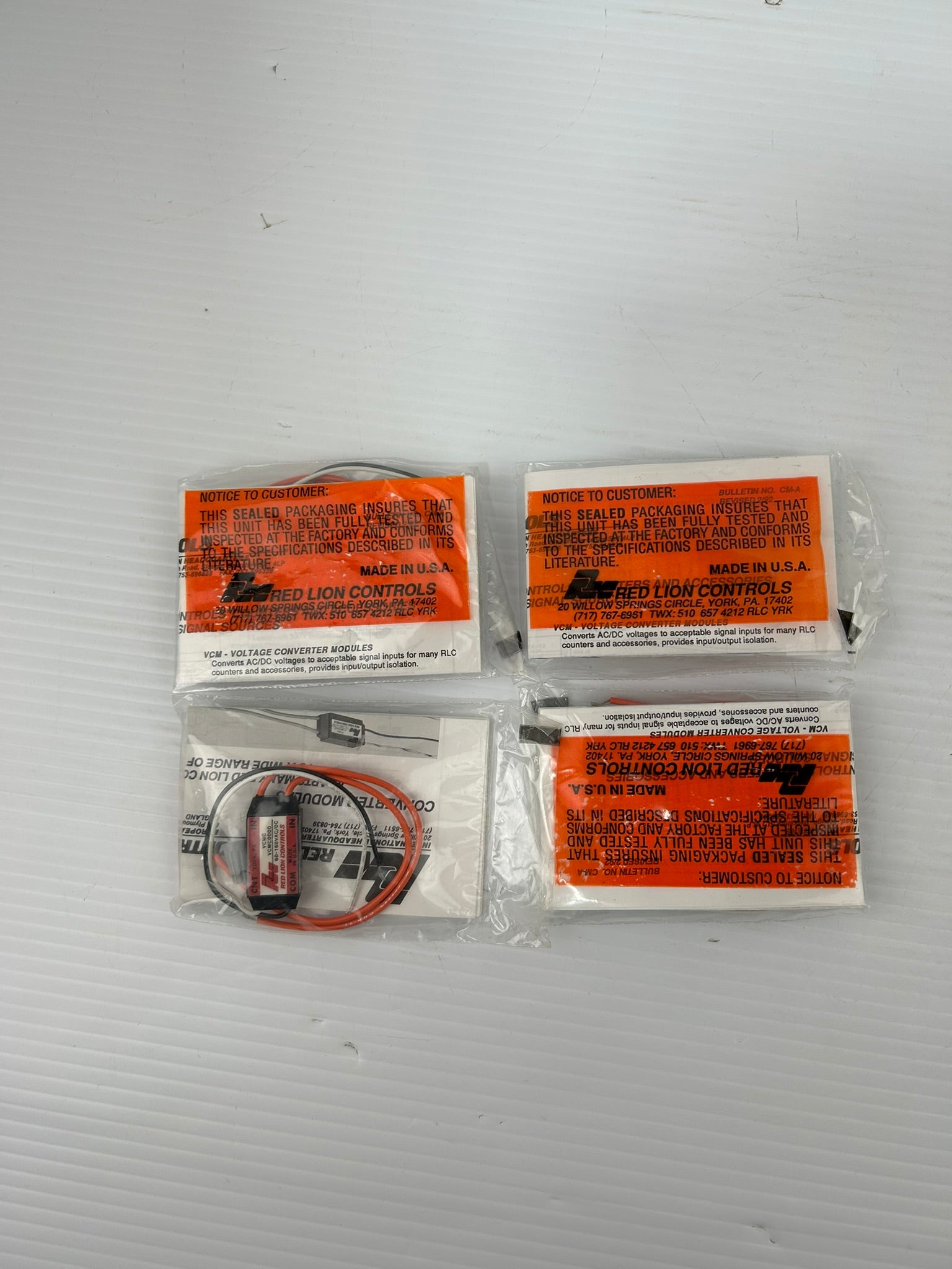 Red Lion Controls VCMC0000 Voltage Converter Modules - Lot of 4