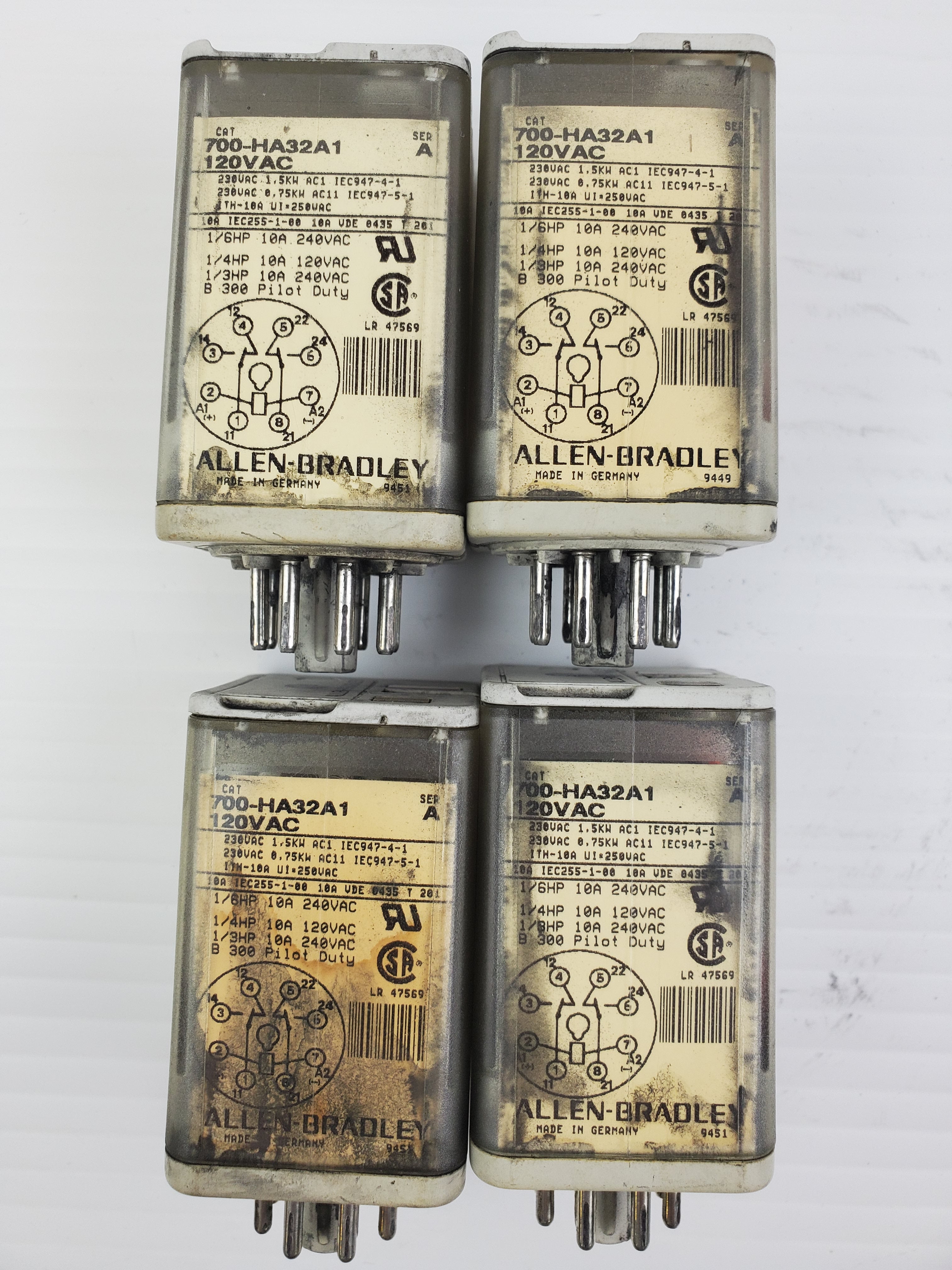 Allen-Bradley 700-HA32A1 Series A Relay - Lot of 4