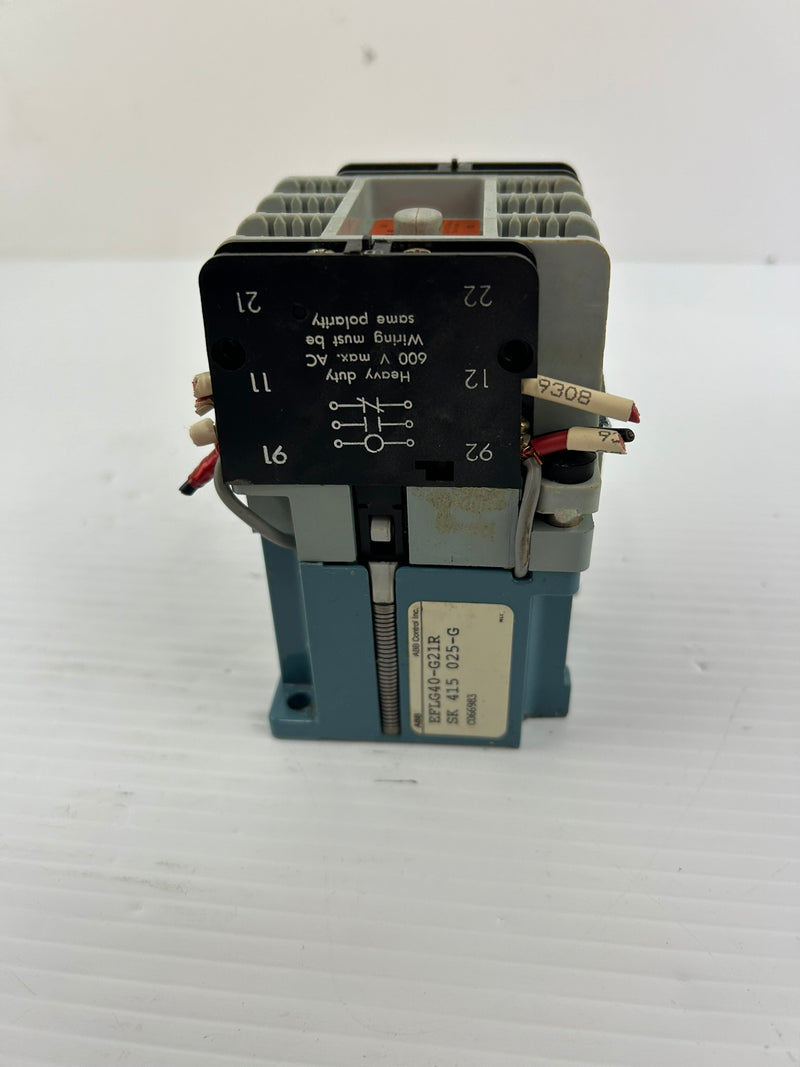 ABB EFLG40-G21R Drive Contactor SK 415 025-G Asea EFLG 40-3P