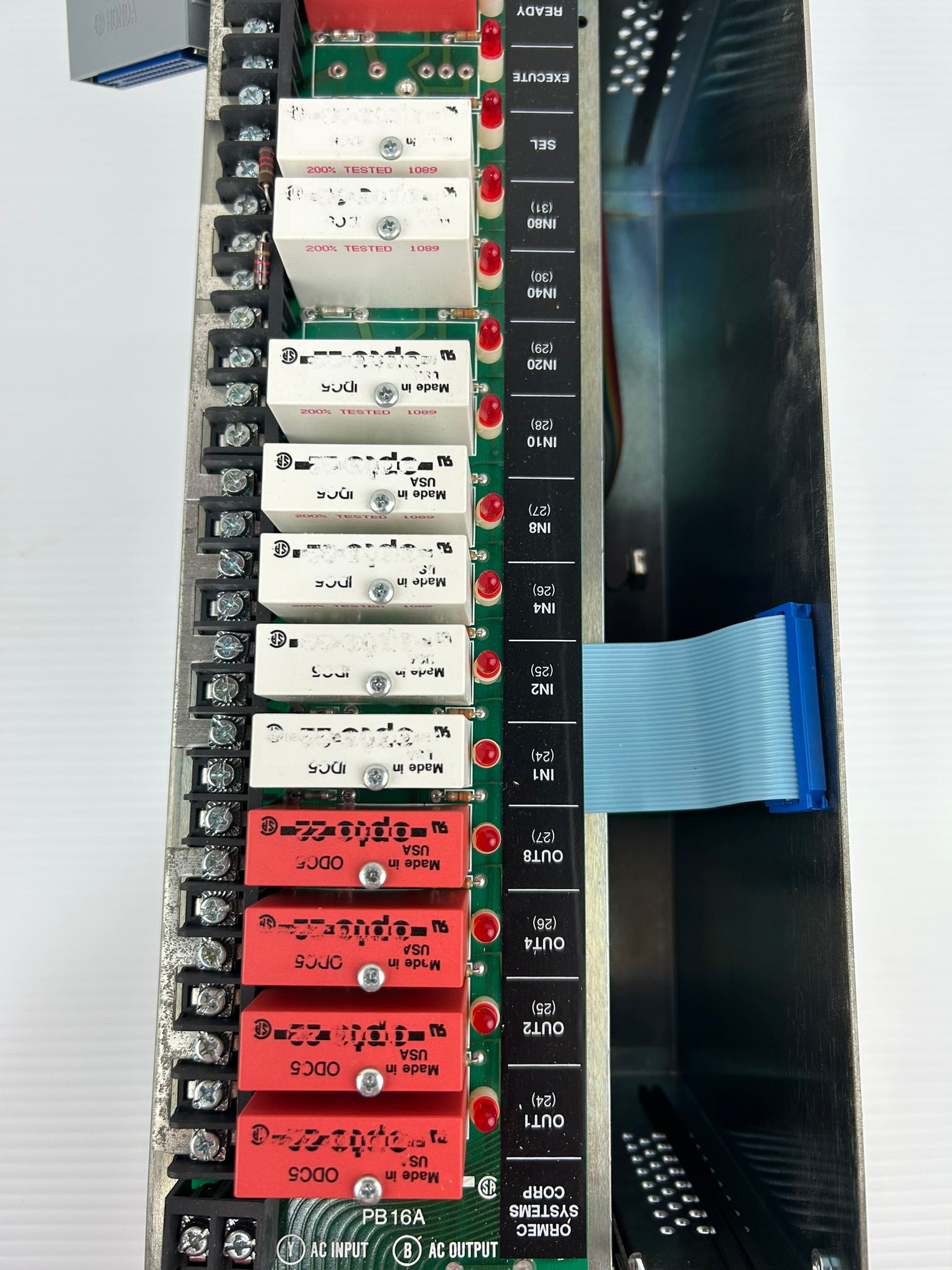Ormec Servo Drive Module PB16A Circuit Board with IDC-5 ODC-5 Relays