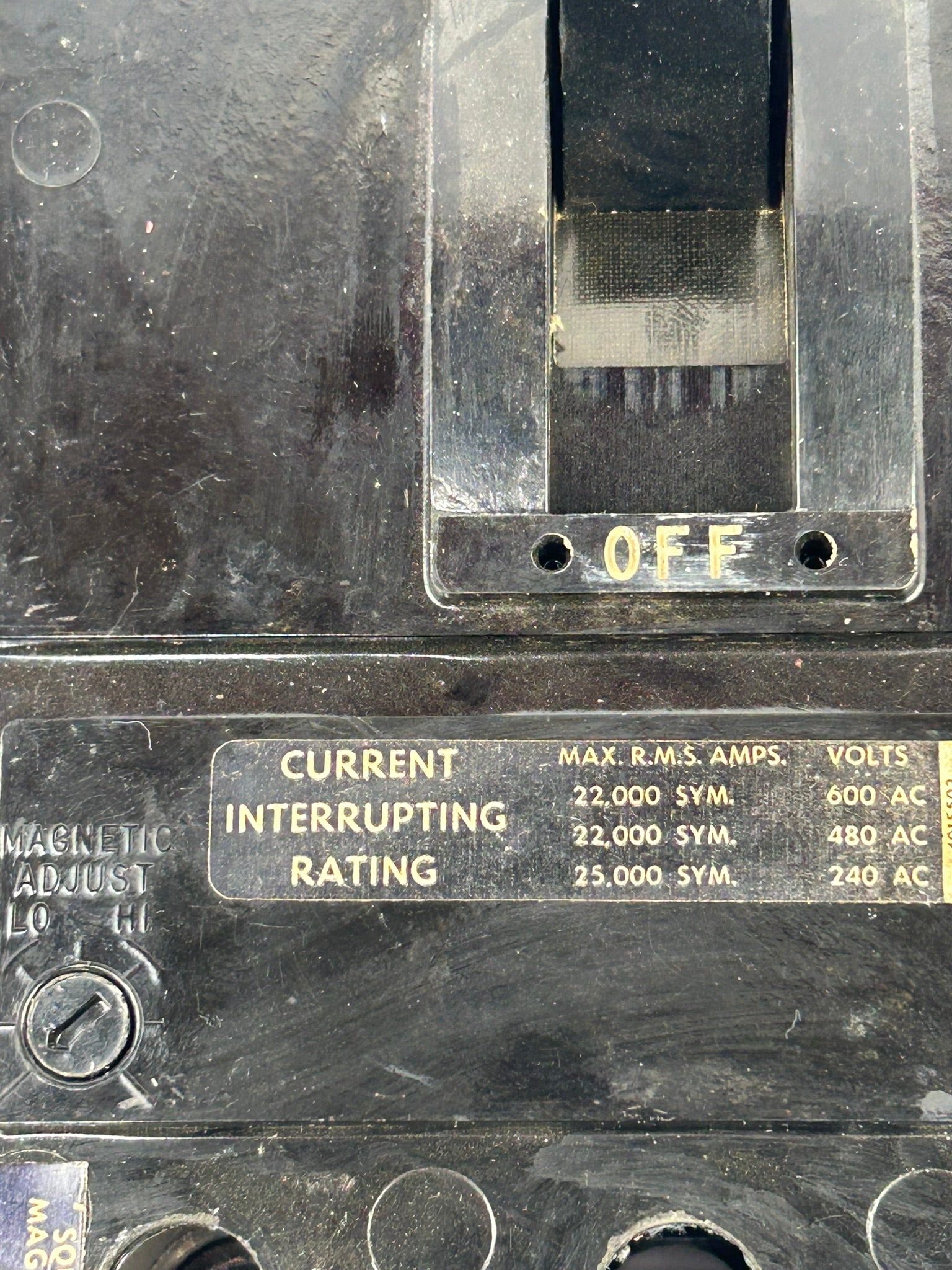 Square D KAL-26125 Circuit Breaker KAL26125 125A 2 Pole 600VAC 250VDC KAL KB-61
