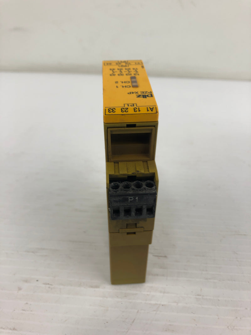 Pilz PZE X4P Safety Relay 24VDC 4n/o