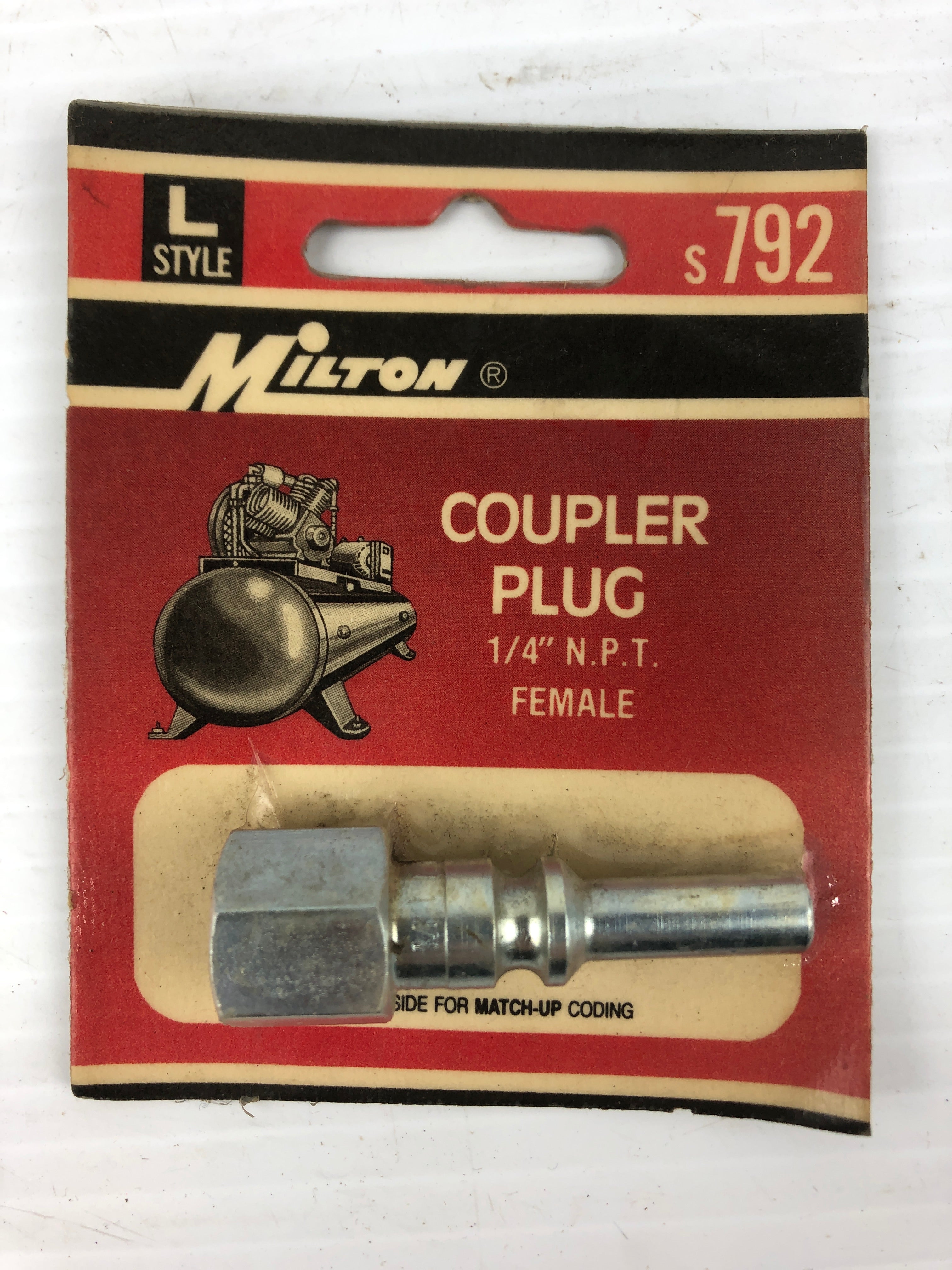 Milton S792 Coupler Plug 1/4" NPT Female