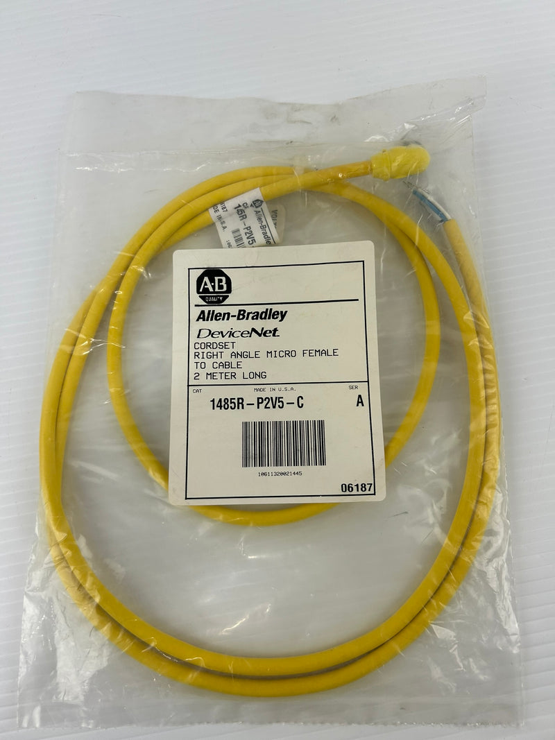 Allen Bradley 1485R-P2V5-C Cordset Right Angle Micro Female to Cable Series A