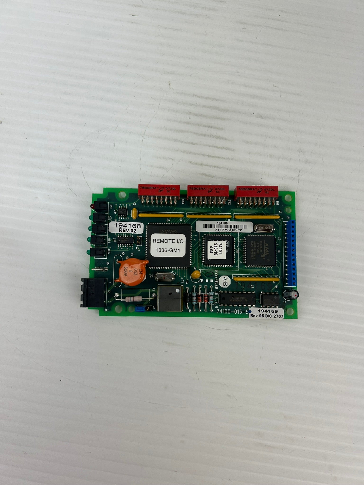 Allen Bradley 74100-013-5-194169 Circuit Board Rev 05 D/C 2707