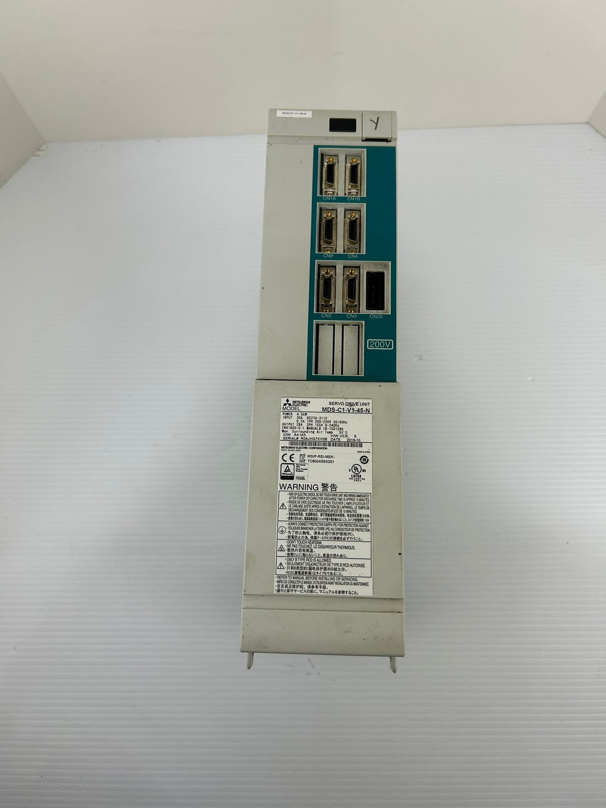 Mitsubishi MDS-C1-V1-45-N Servo Drive Unit 4.5kW 155V 3PH CNC MDS-C1