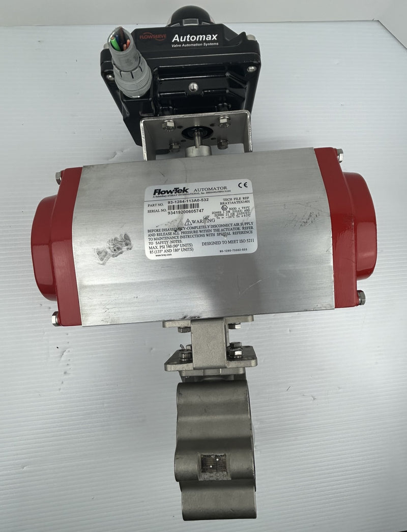 Flow-Tek Automator 93-1284-113A0-532 Pneumatic Actuator & Flowserve Ultraswitch