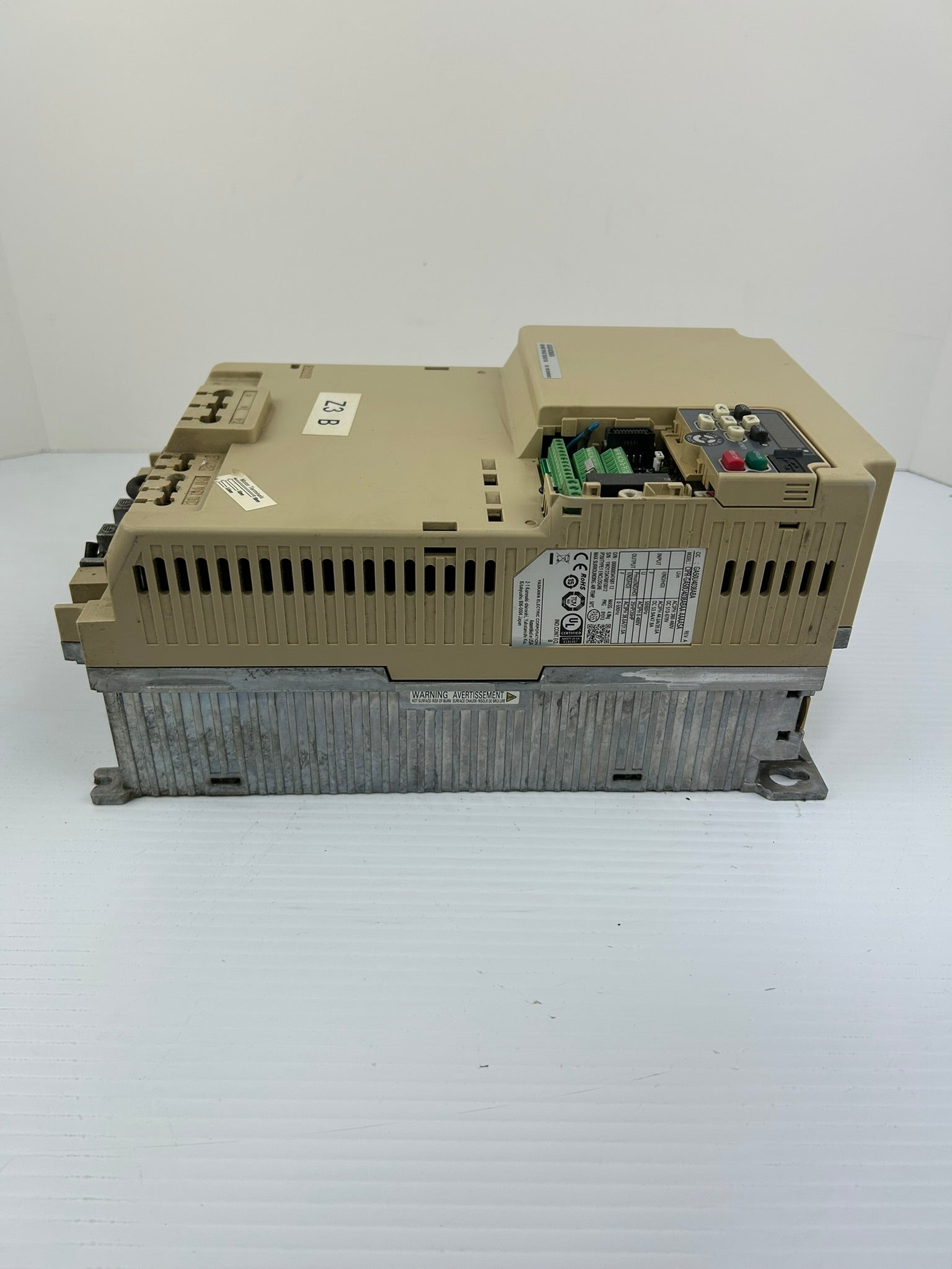 Yaskawa Electric CIPR-GA50U4038ABAA-AAAASA Industrial AC Drive Rev A No Top Cov