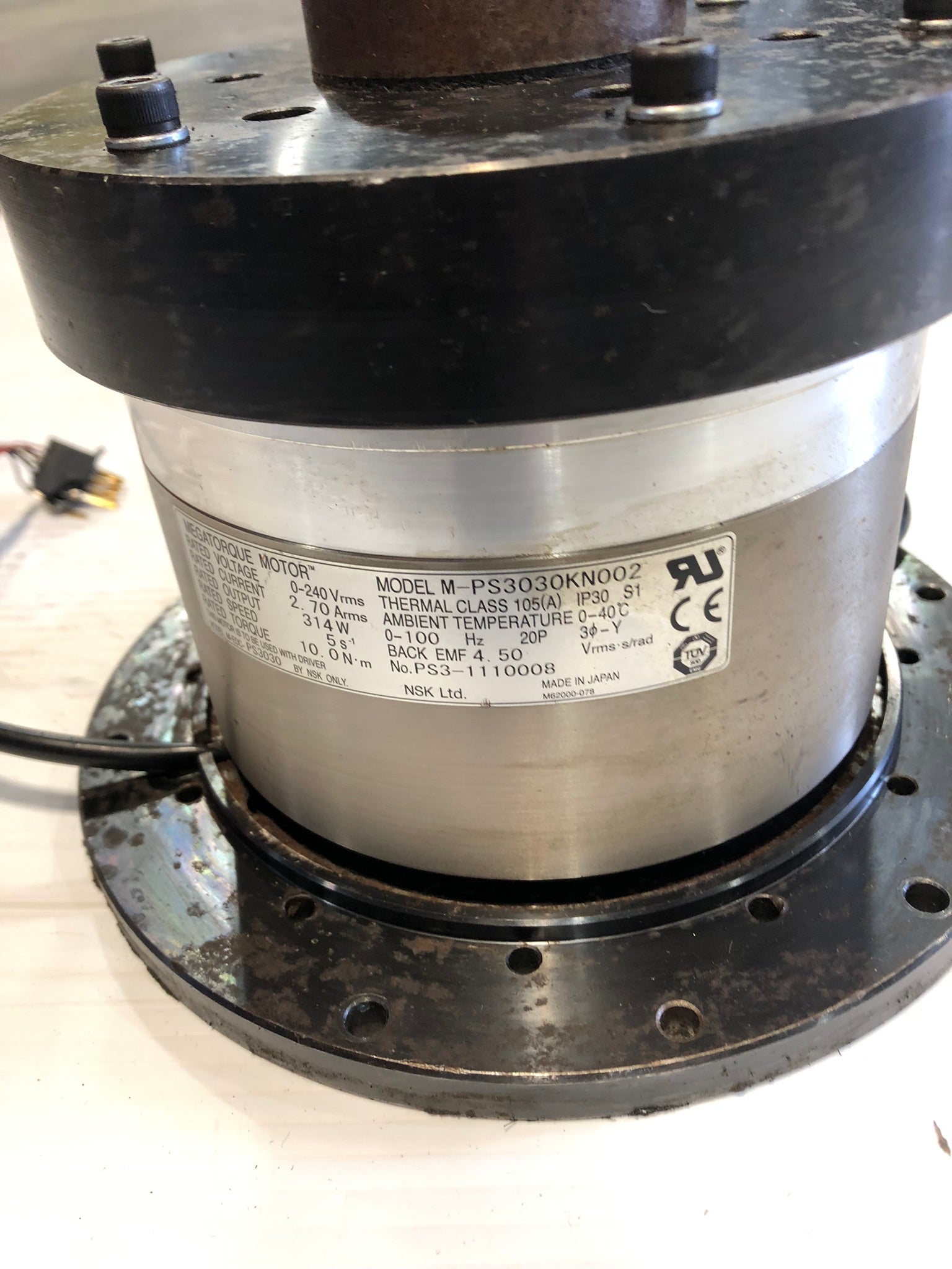 Megatorque Motor M-PS3030KN002 Motor 314W 0-240V 3PH