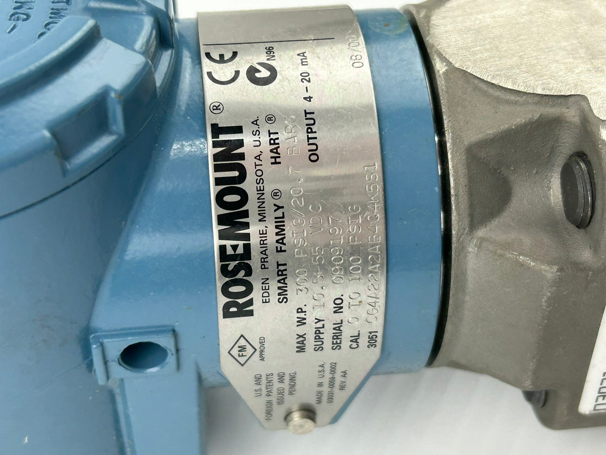 Rosemount 3051CG4A22A2AB4Q4K5S1 Pressure Transmitter