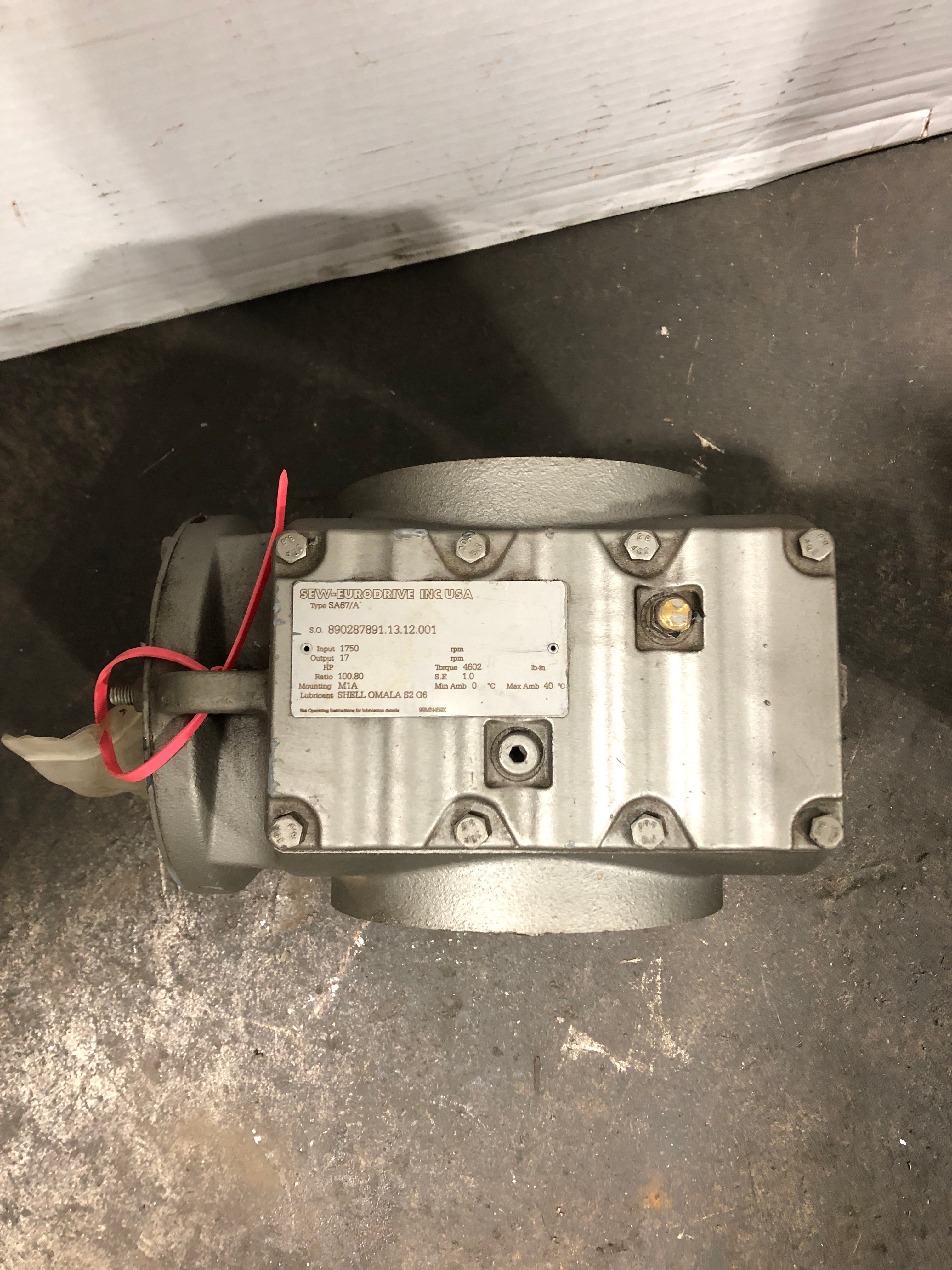 Sew-Eurodrive SA67/A Gearmotor 1750 RPM 100.8 Ratio