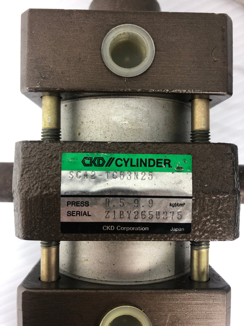 CKD SCA2-TC63N25 Pneumatic Cylinder Press: 0.5~9.9kgf/cm²