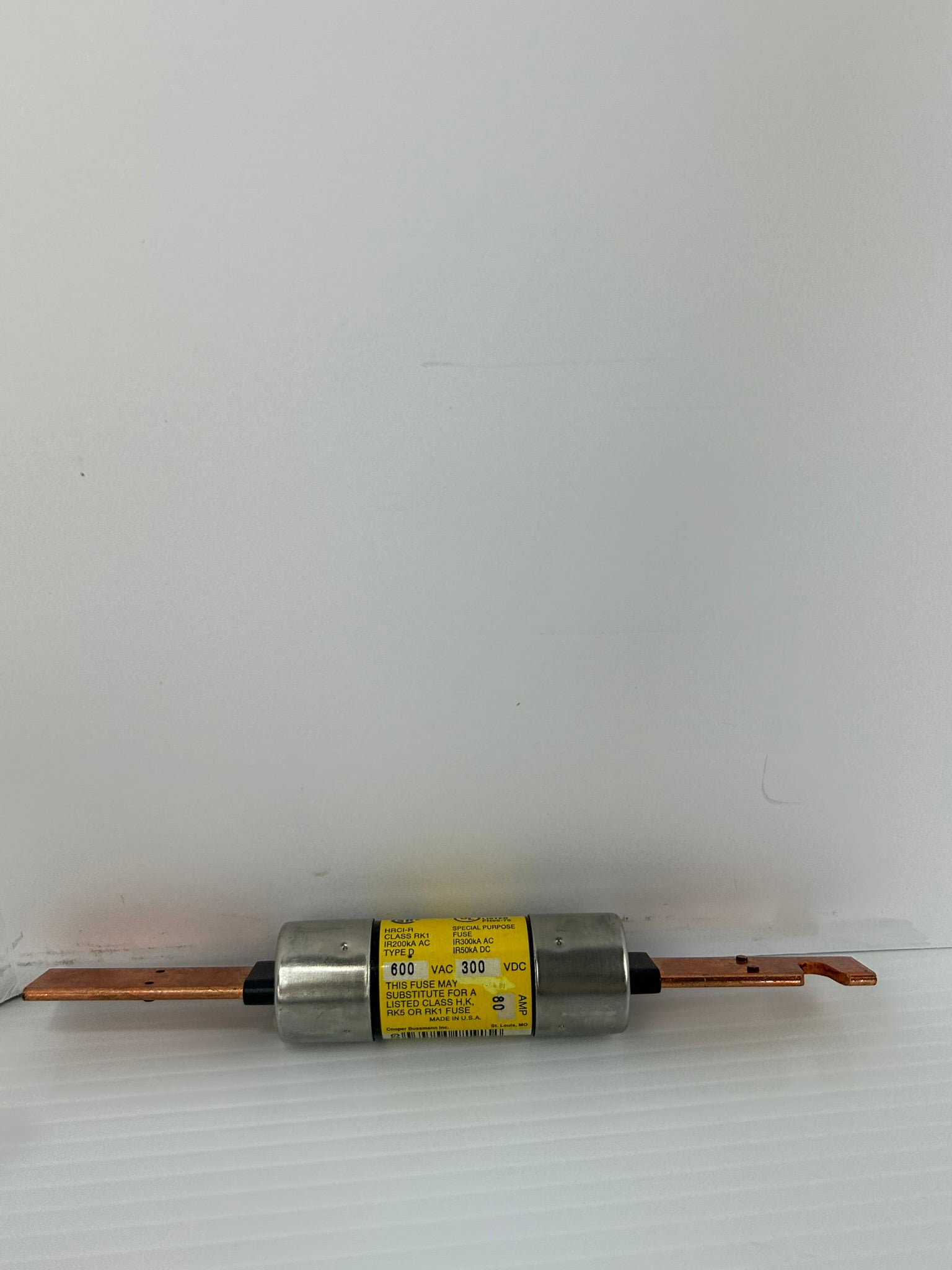 Bussmann LPS-RK-80SP Low-Peak Dual Element Time Delay Fuse 600V 80A - Lot of 2