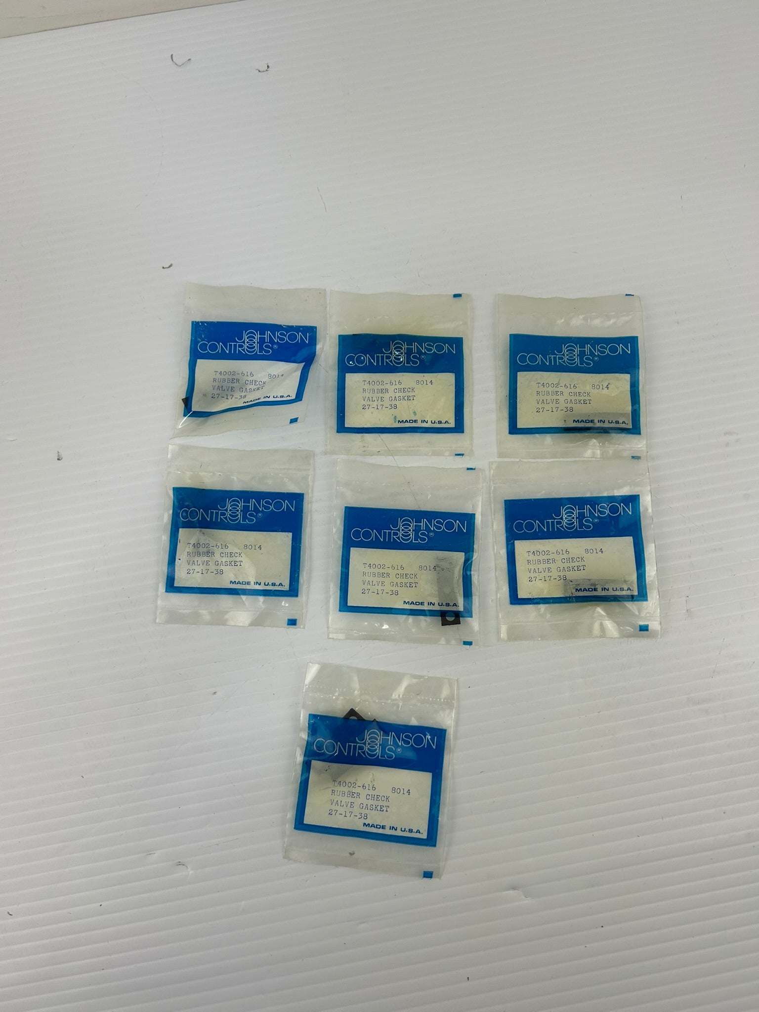 Johnson Controls T4002-616 Rubber Check Valve Gasket 8014 - Lot of 7