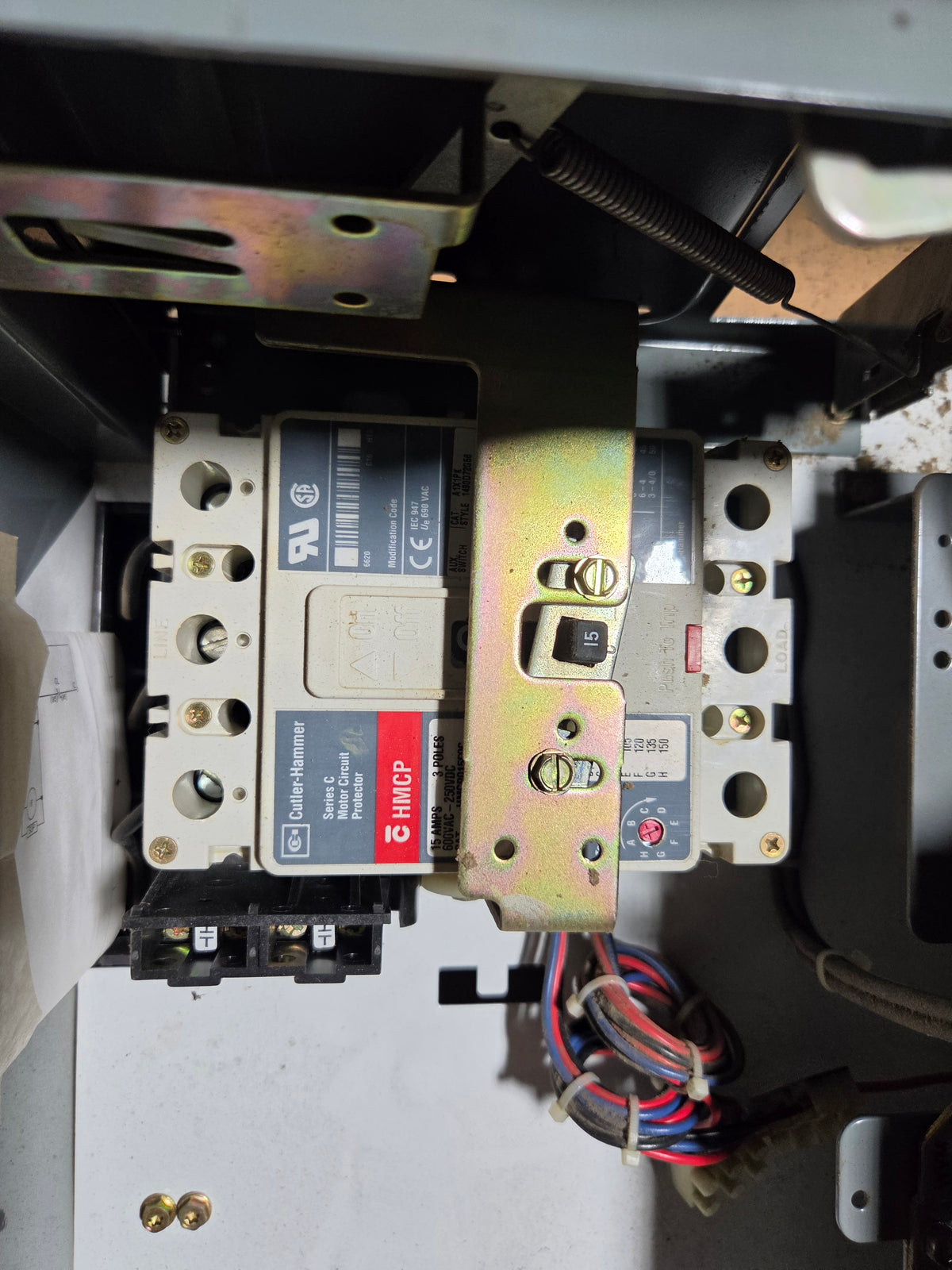Allen-Bradley 2107B MCC Bucket Size 1 FVR 15A Breaker 3HP 3PH 480V - No Door
