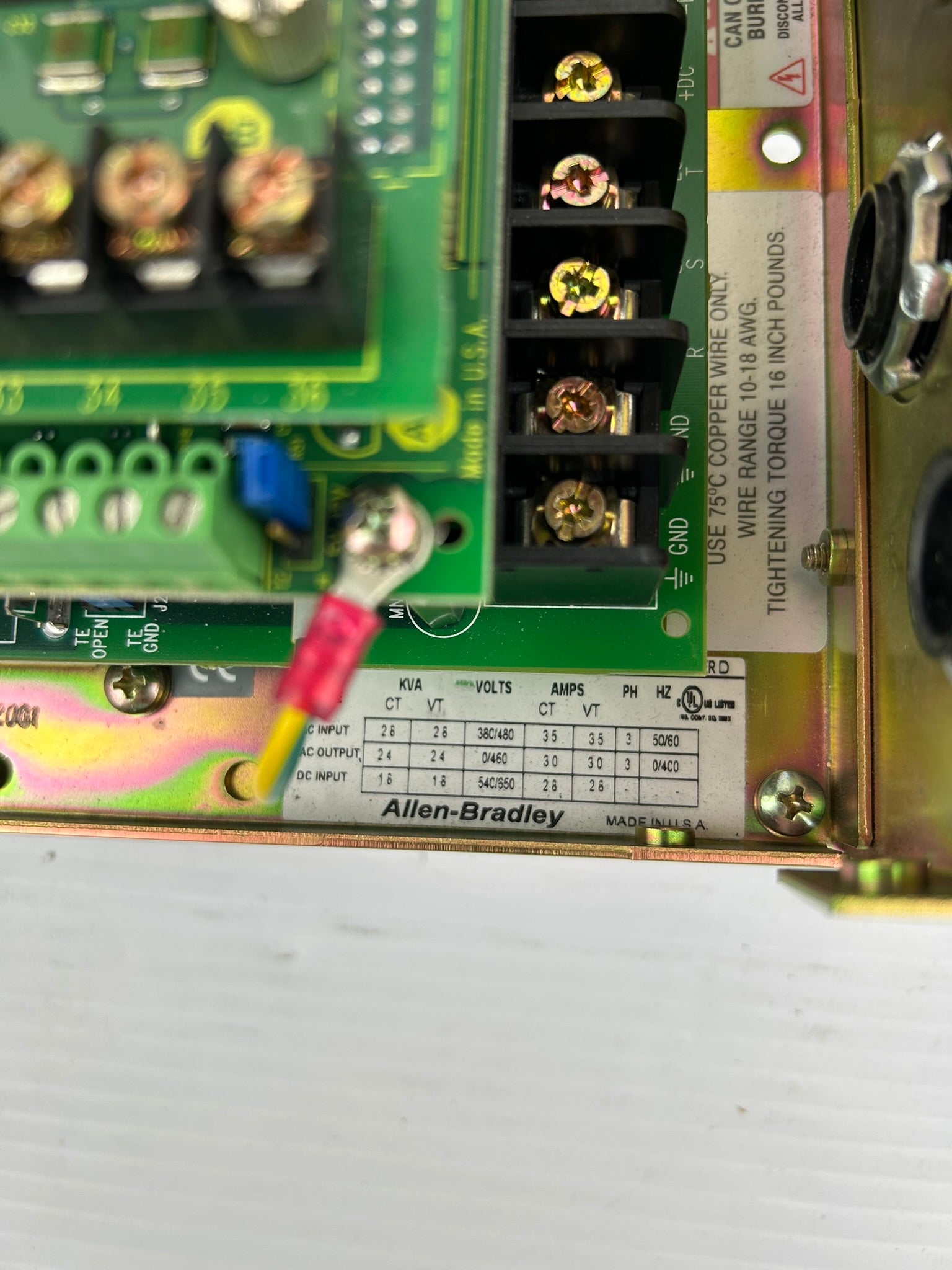 Allen-Bradley 1336E-BRF15-AE-EN-L9E Drive Series D - Missing Cover