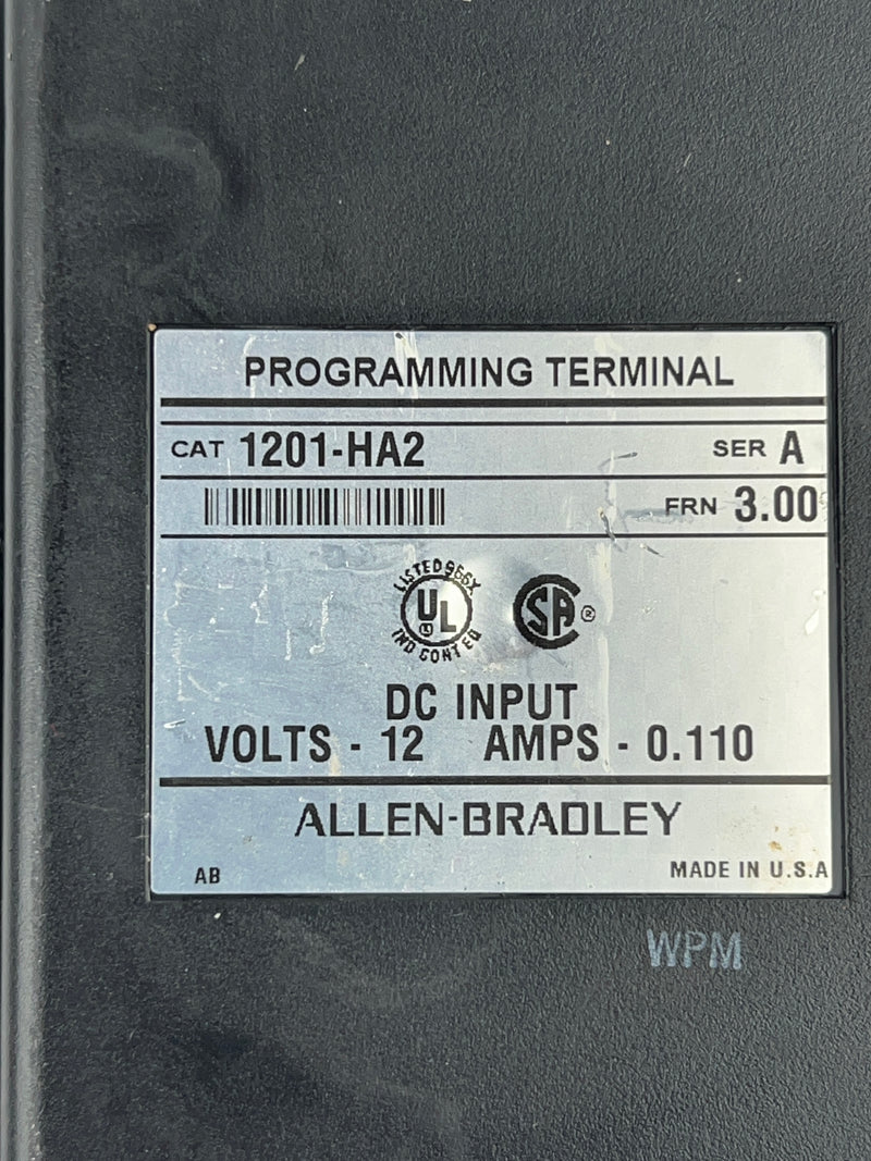 Allen Bradley 1201-HA2 Programming Terminal Keypad Series A FRN 3.00