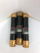 Bussmann FRS-R-45 Fusetron Duel-Element Time-Delay Fuses 600V 45A - Lot of 3