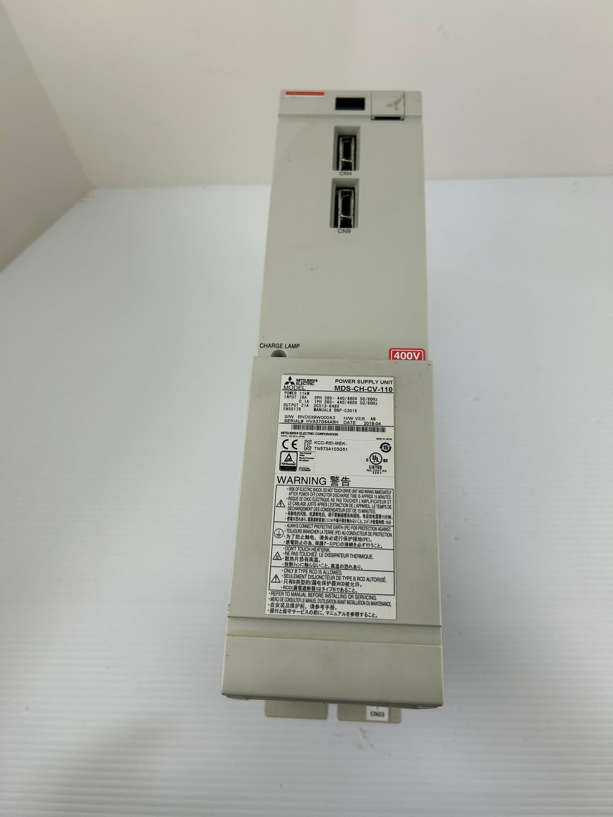 Mitsubishi MDS-CH-CV-110 Power Supply Unit 11kW 3 Phase CNC MDS-CH