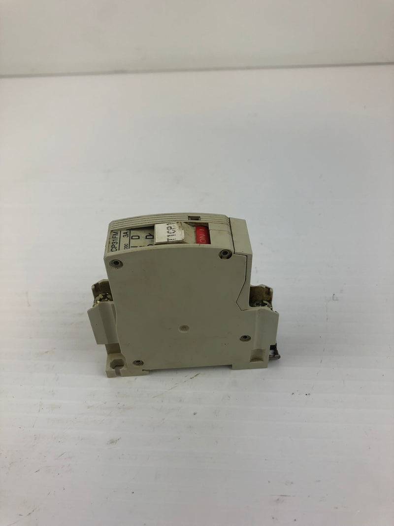 Fuji Electric CP31FM/3 Circuit Breaker Protector Single Pole 3A 50/60Hz