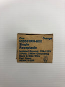 Super Spec IG5361RN-BOX Orange Single Receptacle 125V 20A 2P - Lot of 2