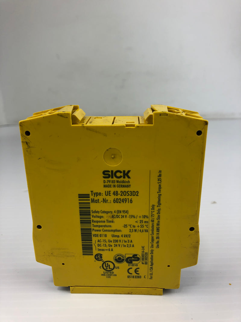 Sick UE 48-20S3D2 Safety Relay 24V 2,5W 4,6VA