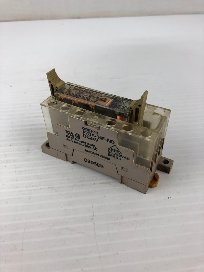 Omron G7SA-3A3B General Purpose Relay 24VDC with Base P7SA-14F-ND 0995EH Base