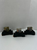 Omron G2R-2-SN Relay 250VAC 5A With Base - Lot of 3